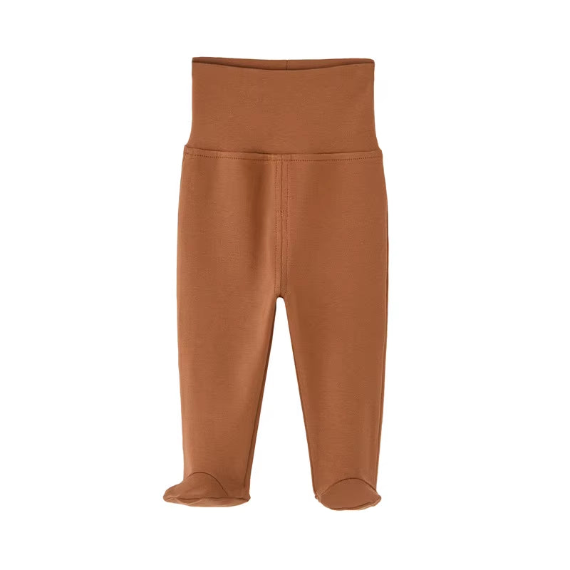 Organic Cotton High Waist Infant Pants for Boys and Girls - Spring Autumn Collection