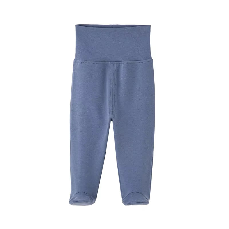 Organic Cotton High Waist Infant Pants for Boys and Girls - Spring Autumn Collection