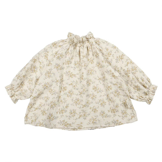 Organic Cotton Floral Dress for Newborn and Toddler Girls - Spring Collection