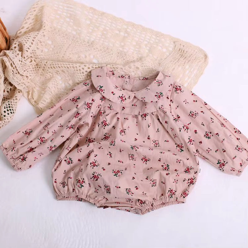 Organic Cotton Long Sleeve Romper