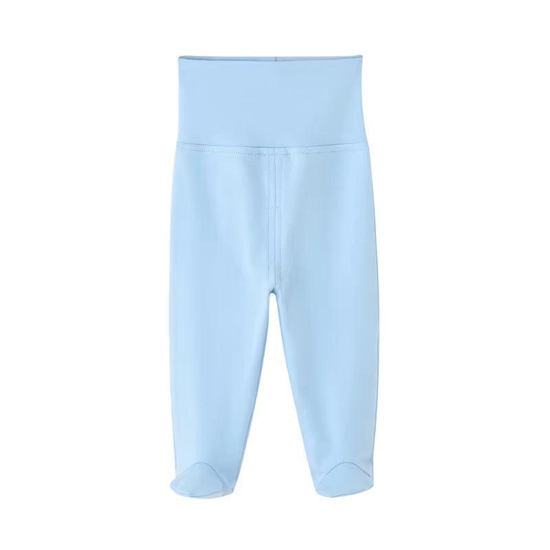 Organic Cotton High Waist Infant Pants for Boys and Girls - Spring Autumn Collection