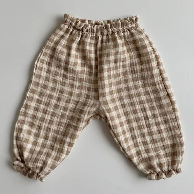 Organic Cotton Baby Pants for Newborns and Toddlers - Soft Muslin Apparel with Cute Prints for All Seasons