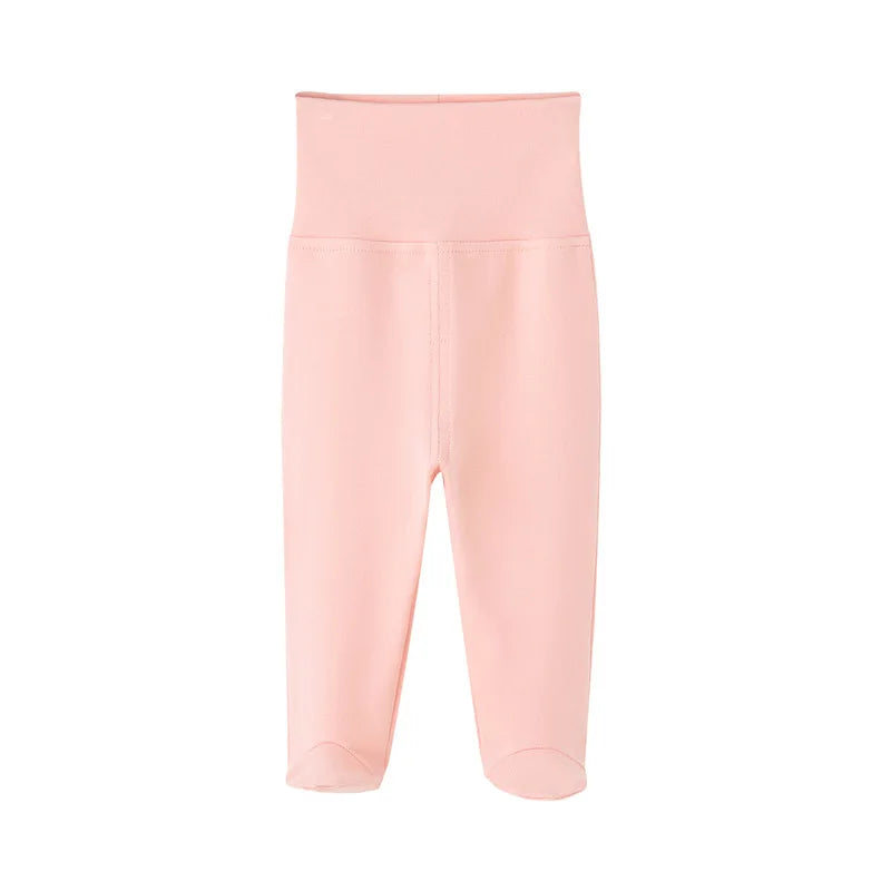 Organic Cotton High Waist Infant Pants for Boys and Girls - Spring Autumn Collection