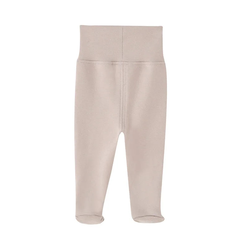 Organic Cotton High Waist Infant Pants for Boys and Girls - Spring Autumn Collection