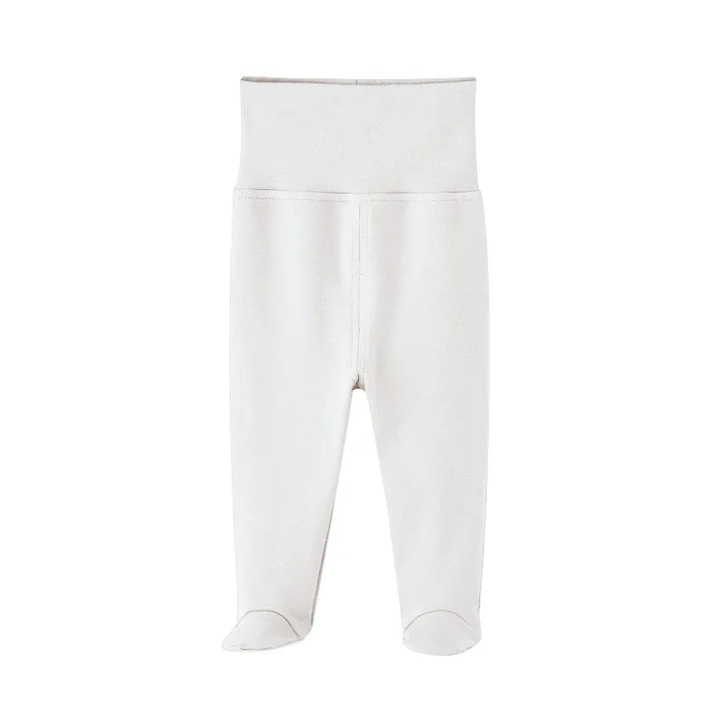 Organic Cotton High Waist Infant Pants for Boys and Girls - Spring Autumn Collection