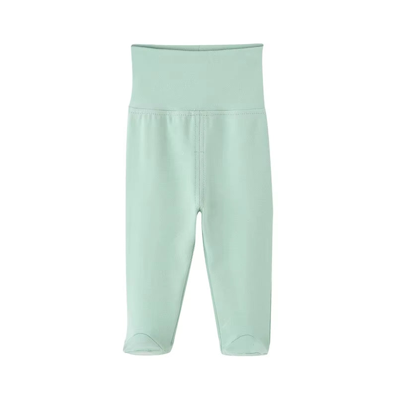 Organic Cotton High Waist Infant Pants for Boys and Girls - Spring Autumn Collection