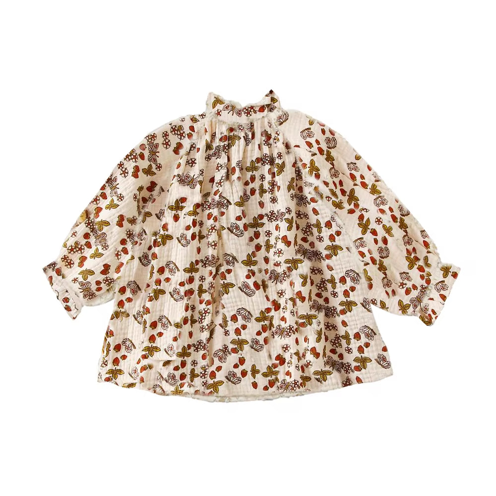 Organic Cotton Floral Dress for Newborn and Toddler Girls - Spring Collection