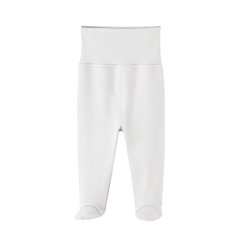 Organic Cotton High Waist Infant Pants for Boys and Girls - Spring Autumn Collection