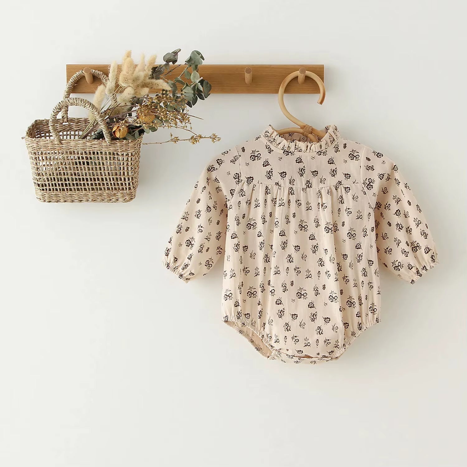 Organic Cotton Long Sleeve Romper